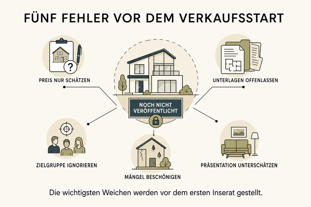 10 Fehler beim Immobilienverkauf
