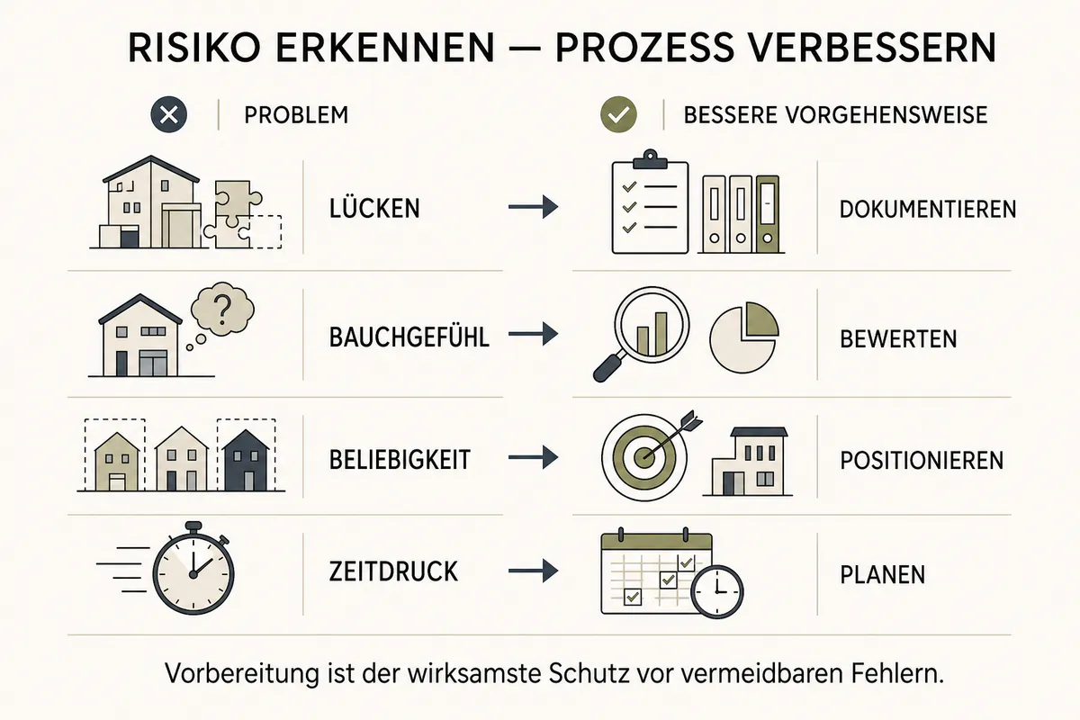 10 Fehler beim Immobilienverkauf