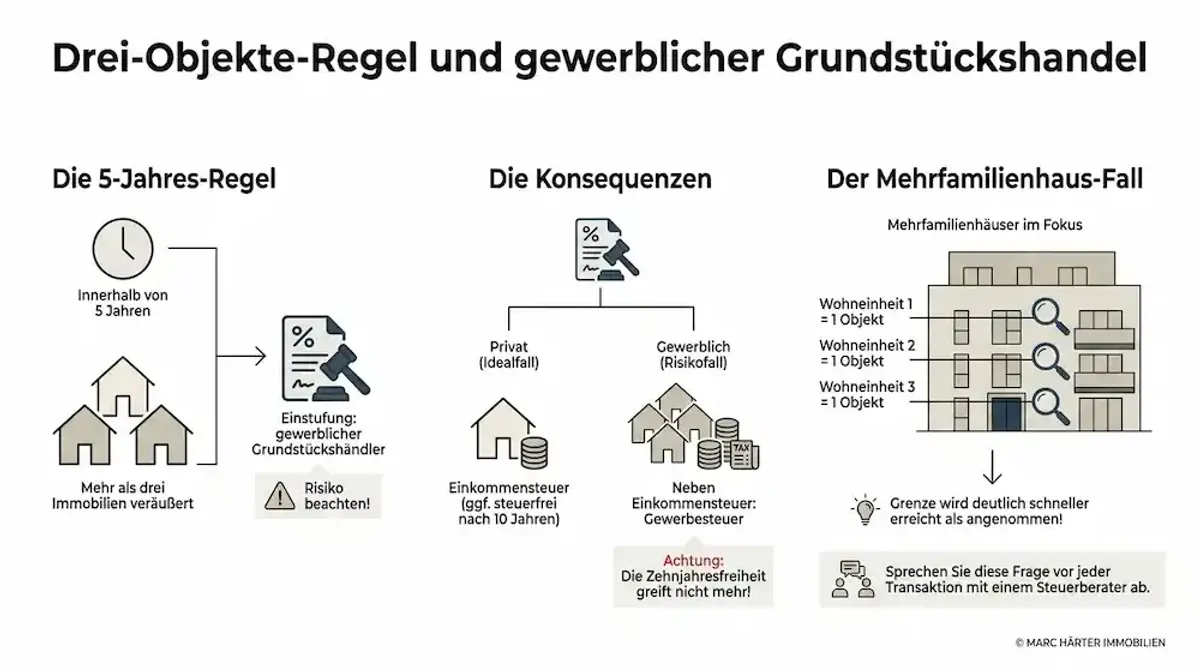Mehrfamilienhaus verkaufen Frankfurt - Marc Härter Immobilien - Immobilienmakler Frankfurt Drei Objekte Regel gewerblicher Grundstückshandel Immobilien
