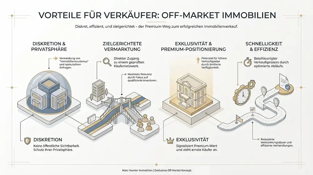 Vorteile für Verkäufer bei der diskreten Off Market Vermarktung