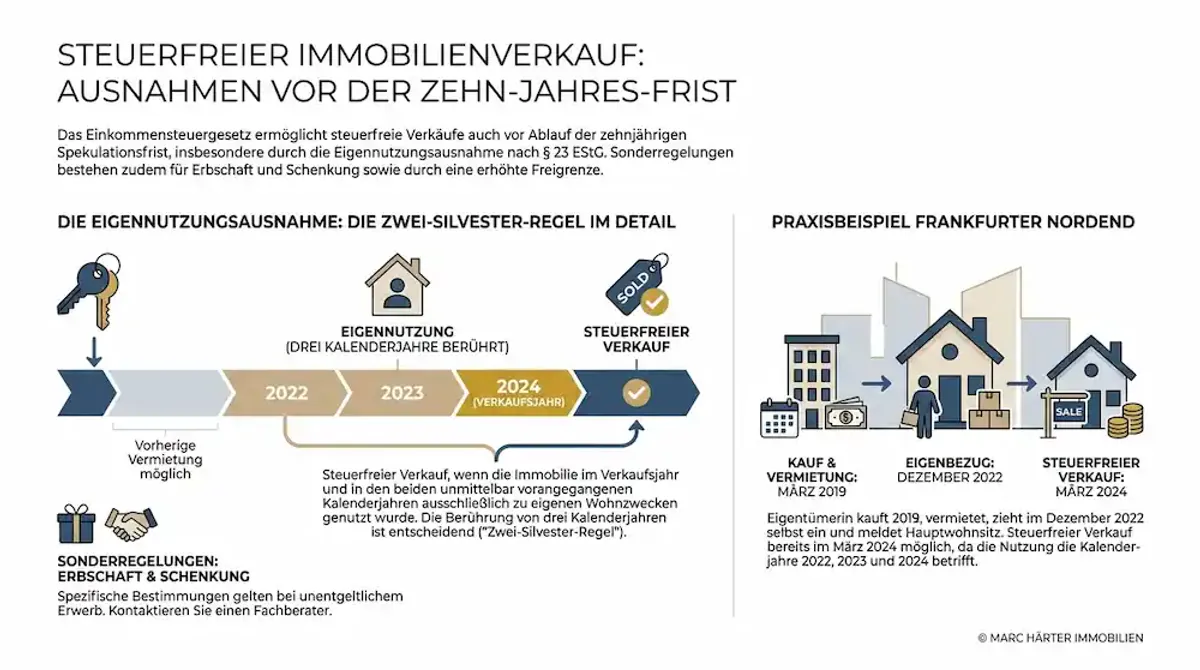 Immobilie verkaufen Spekulationssteuer 10 Jahre Frankfurt - Marc Härter Immobilien (3)